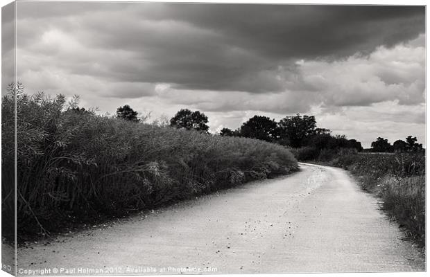 Stormy Road Canvas Print by Paul Holman Photography
