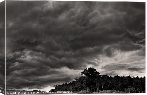 Storm Warning Canvas Print by Paul Holman Photography