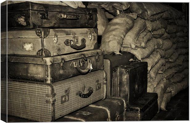 Wartime Luggage Canvas Print by Paul Holman Photography