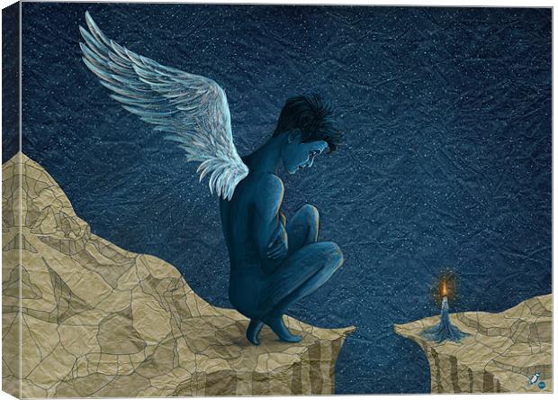 My Angel Freedom Canvas Print by Ruta Dumalakaite