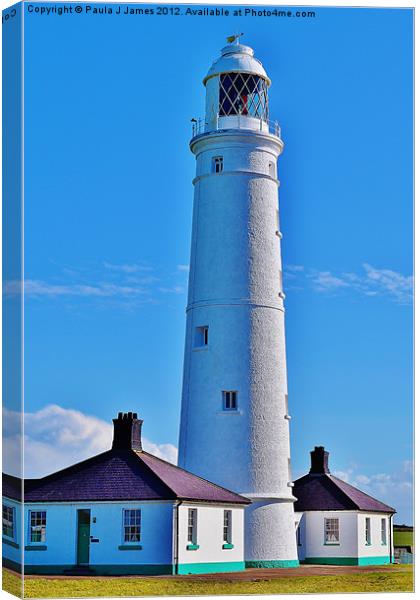 Nash Point Lighthouse Canvas Print by Paula J James