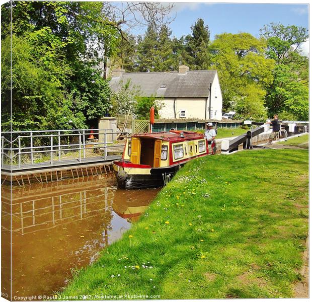 Brynich Lock Canvas Print by Paula J James