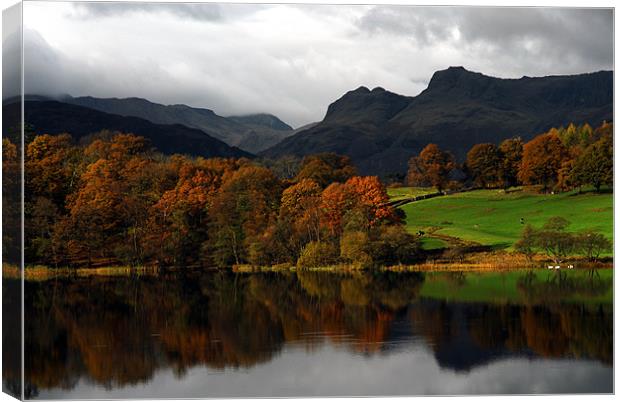 The Langdale Pikes Canvas Print by JEAN FITZHUGH