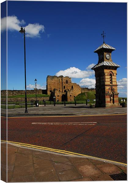 The Castle in Whitley Bay Canvas Print by JEAN FITZHUGH