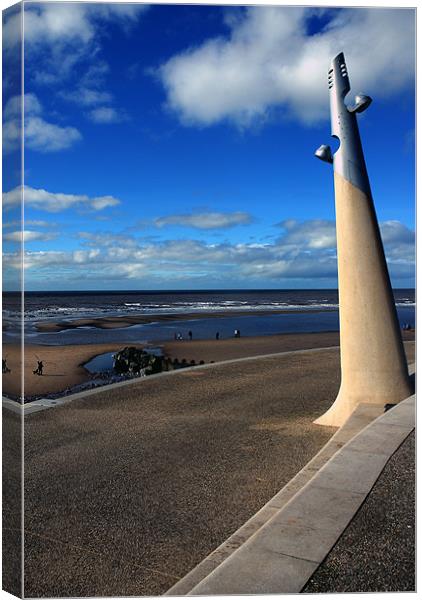 The New Cleveleys Blackpool Canvas Print by JEAN FITZHUGH