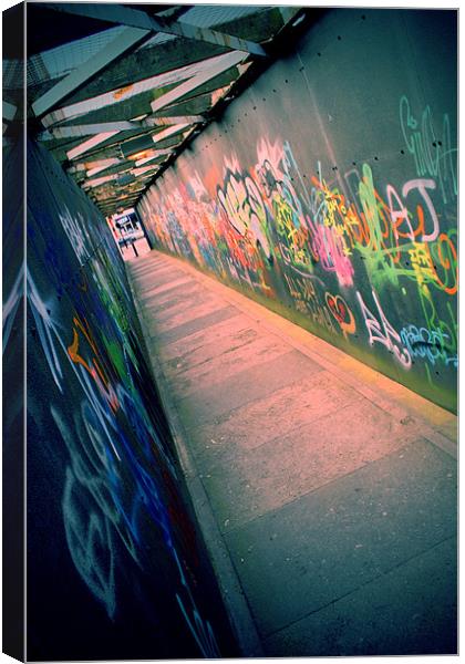 Urban City Alley Art Liverpool Canvas Print by Peter Carroll