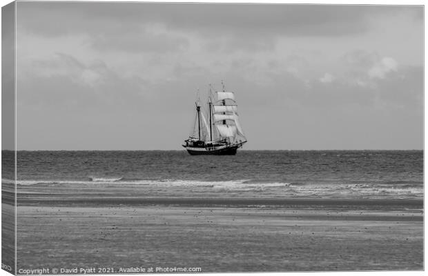 Atlantis Sailing Ship  Canvas Print by David Pyatt