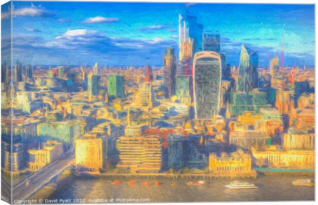 London Icons art Canvas Print by David Pyatt