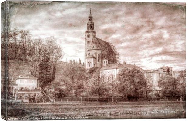 Maria Himmelfahrt Cathedral Vintage Canvas Print by David Pyatt