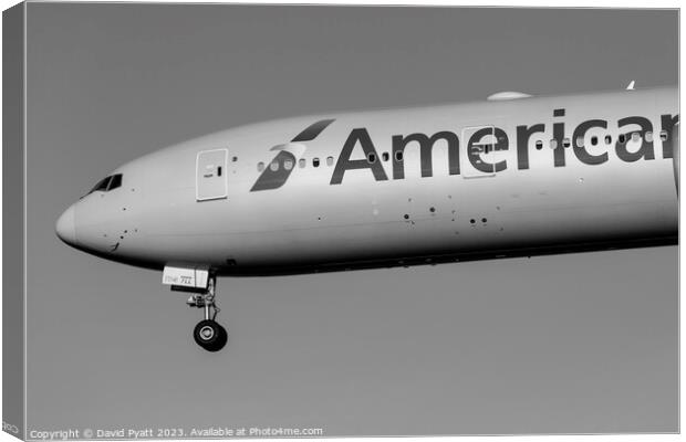American Airlines Boeing 777-323    Canvas Print by David Pyatt