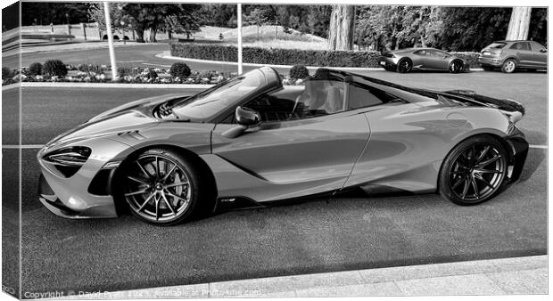 Mclaren 765LT Panorama Canvas Print by David Pyatt