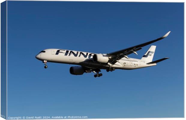 Finnair Airbus A350-941 Canvas Print by David Pyatt