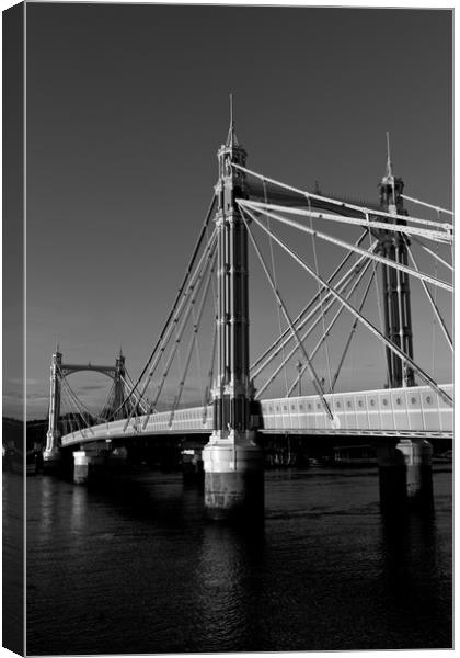 The Albert Bridge London Canvas Print by David Pyatt