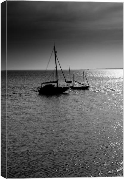 Fishing Boats Essex Canvas Print by David Pyatt