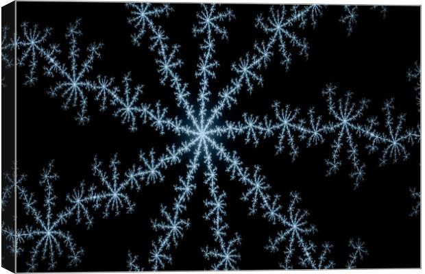 Snowflake art Canvas Print by David Pyatt