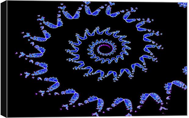Nautilus fractal Canvas Print by David Pyatt
