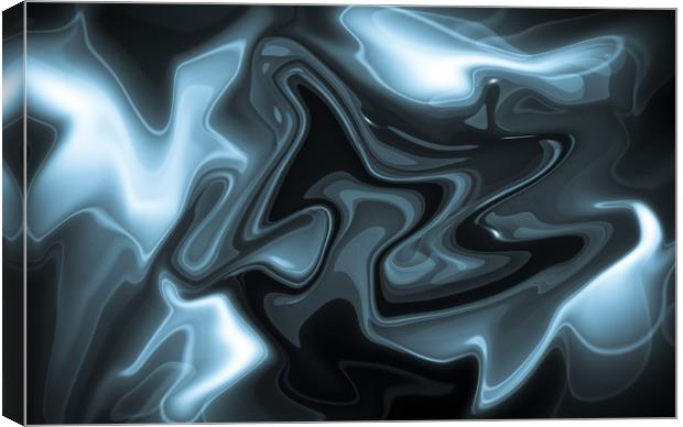 Blue Abstract Canvas Print by David Pyatt