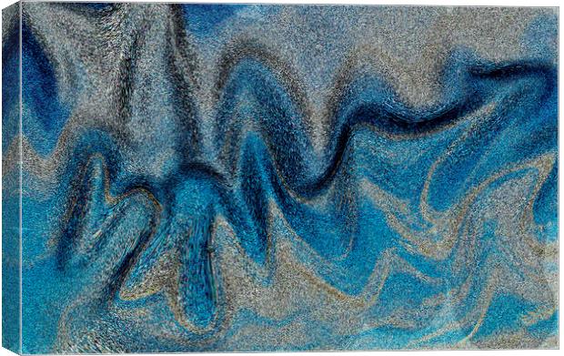 Sand Abstract Canvas Print by David Pyatt
