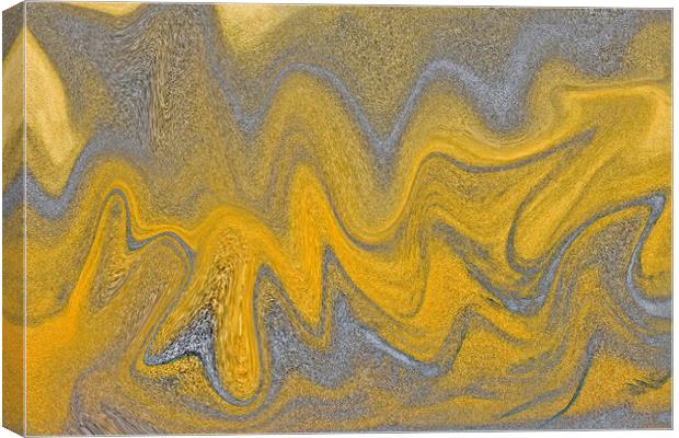 Sand Abstract Canvas Print by David Pyatt