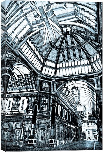 Leadenhall Market London Canvas Print by David Pyatt