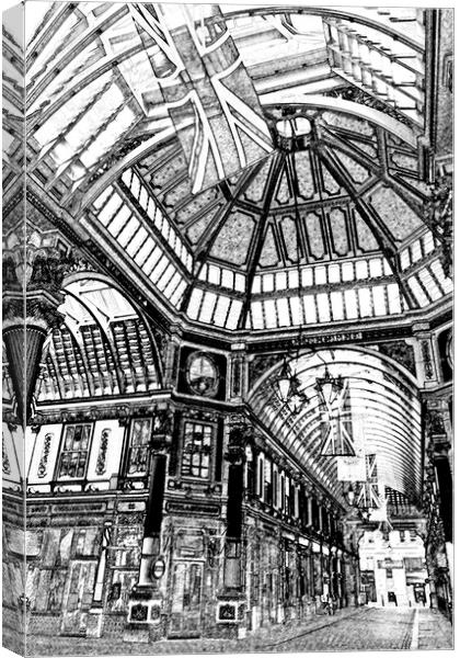 Leadenhall Market London Canvas Print by David Pyatt