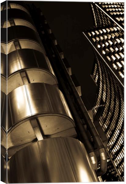 Lloyd's Building London Canvas Print by David Pyatt