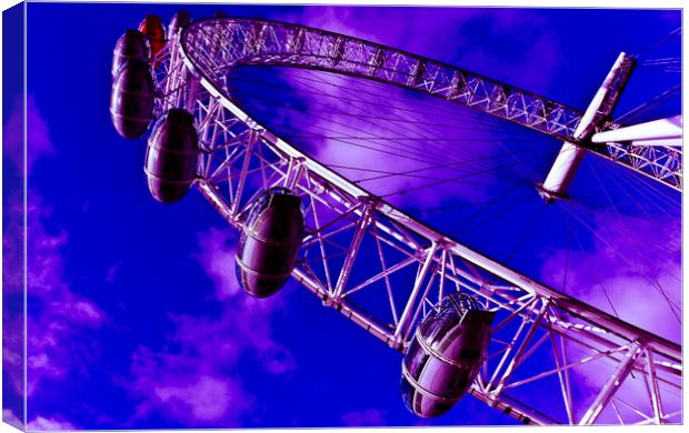 The London Eye Canvas Print by David Pyatt