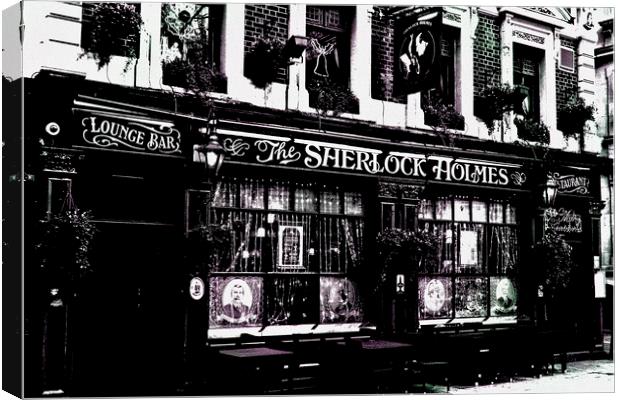 The Sherlock Holmes Pub Canvas Print by David Pyatt