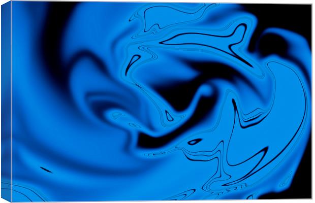 Abstract in Blue Canvas Print by David Pyatt