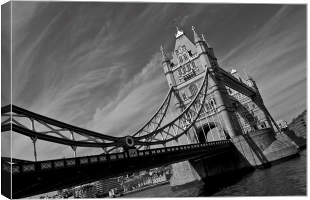 Tower Bridge London Canvas Print by David Pyatt