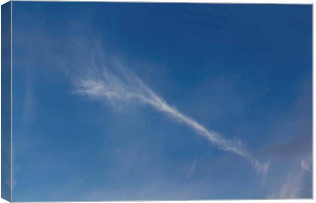 Blue sky with a twist Canvas Print by David Pyatt