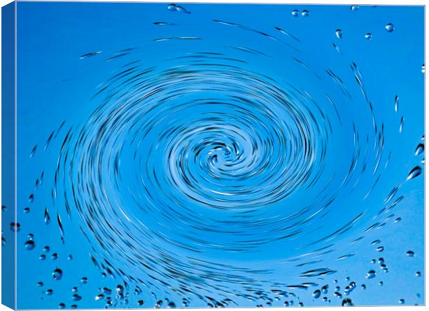 Blue Vortex Canvas Print by David Pyatt