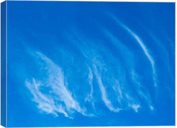 Ripple Clouds Canvas Print by David Pyatt