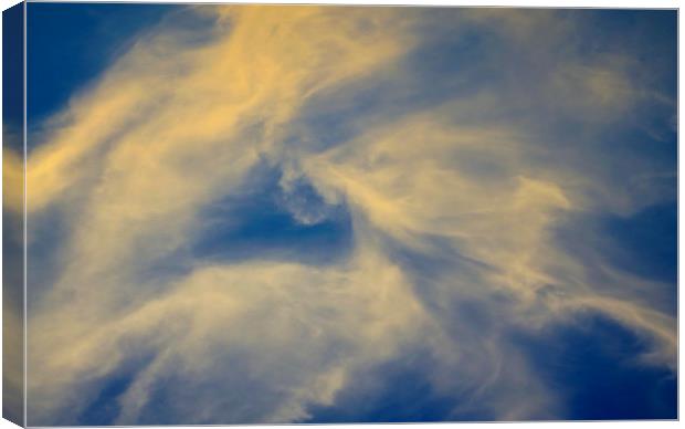 Evening Clouds Canvas Print by David Pyatt