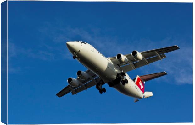 BAE 146 Canvas Print by David Pyatt