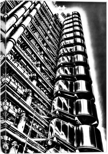 Lloyds of London Building Canvas Print by David Pyatt