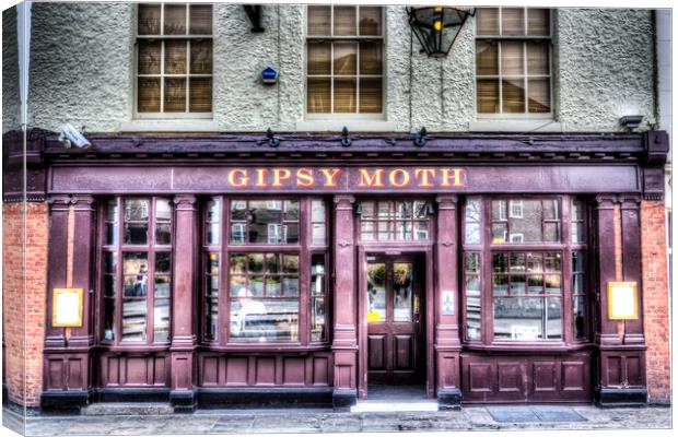The Gipsy Moth Pub Greenwich Canvas Print by David Pyatt