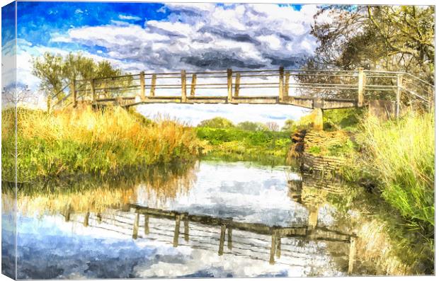 The Bridge at Abridge Canvas Print by David Pyatt