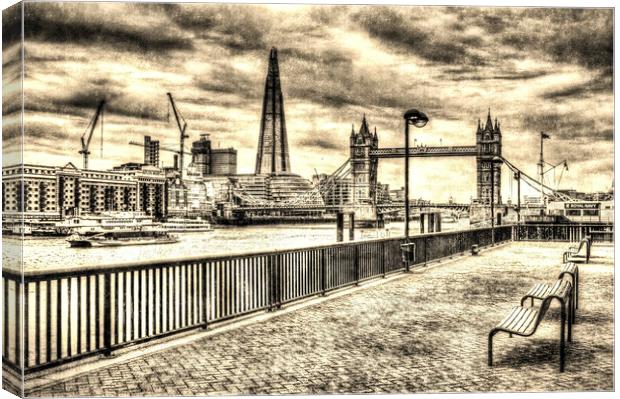 River Thames View Canvas Print by David Pyatt
