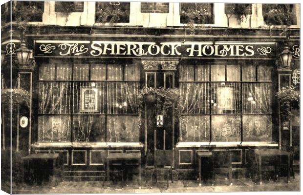 The Sherlock Holmes Pub Canvas Print by David Pyatt