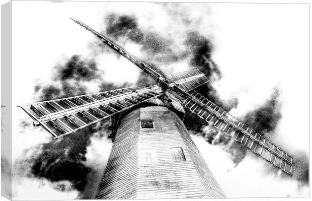 Upminster Windmill Art Canvas Print by David Pyatt