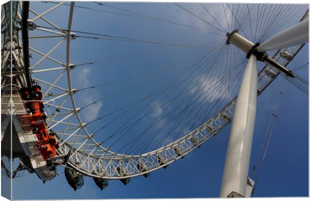 The London Eye Canvas Print by David Pyatt