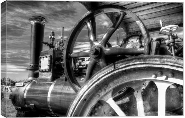 Clayton and Shuttleworth Traction engine Canvas Print by David Pyatt