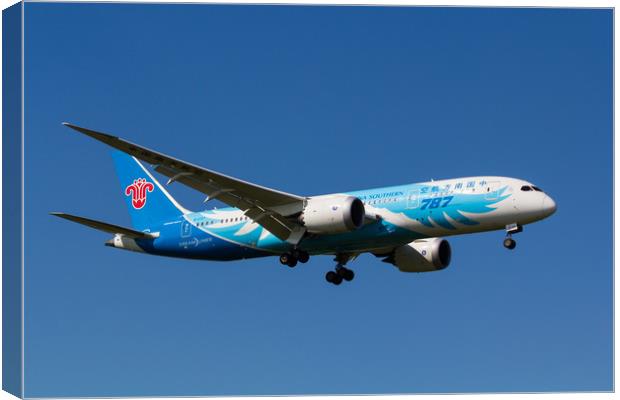 China Southern Airlines Boeing 787 Canvas Print by David Pyatt