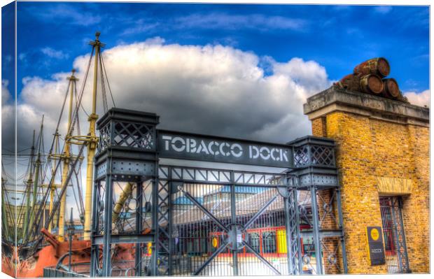 Tobaco Dock London Canvas Print by David Pyatt