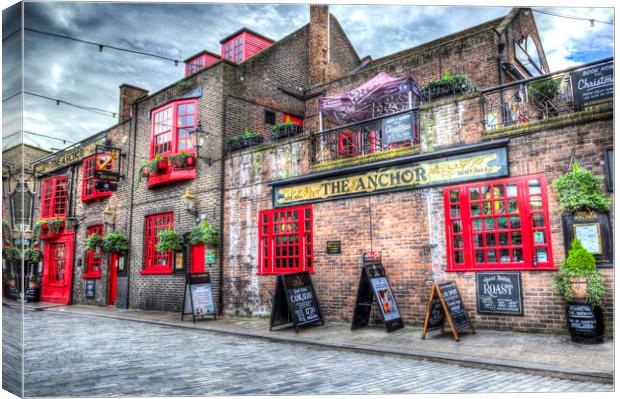 The Anchor Pub London Canvas Print by David Pyatt