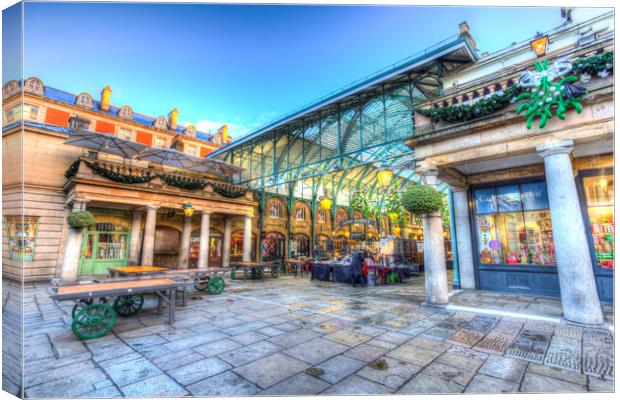 Covent Garden Market London Canvas Print by David Pyatt