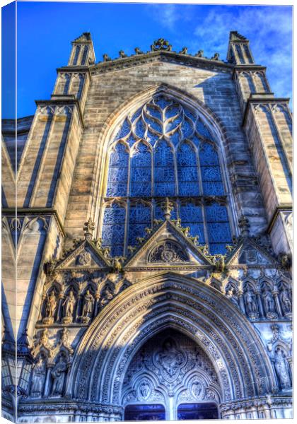 St Giles Cathedral Edinburgh Scotland Canvas Print by David Pyatt