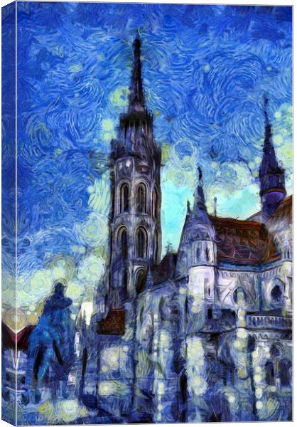The Church Vincent Van Gogh Canvas Print by David Pyatt