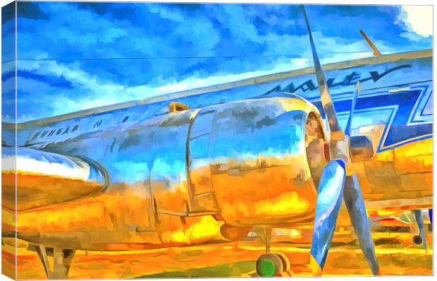 Aviation Pop Art Canvas Print by David Pyatt